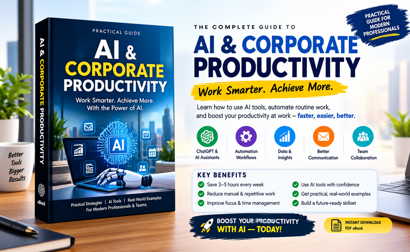 AI & Corporate Productivity Guide Mockup