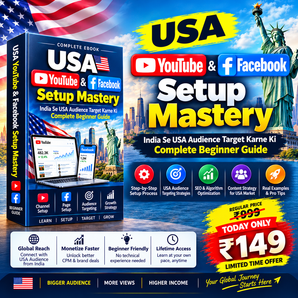 USA YouTube & Facebook Setup Mastery