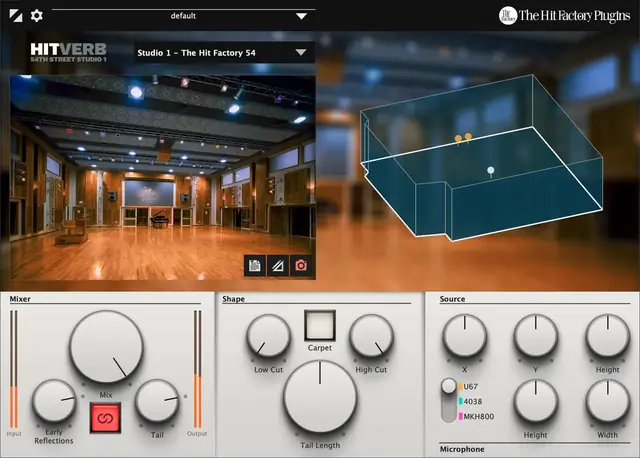 The Hit Factory Plugins HitVerb 54th Street Studio 1