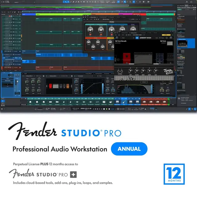 Fender Studio Pro 8 and 12 Months Pro+