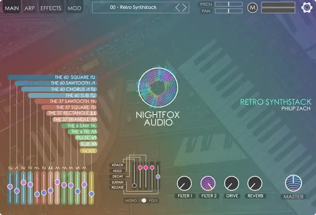 Nightfox Audio Retro Synthstack